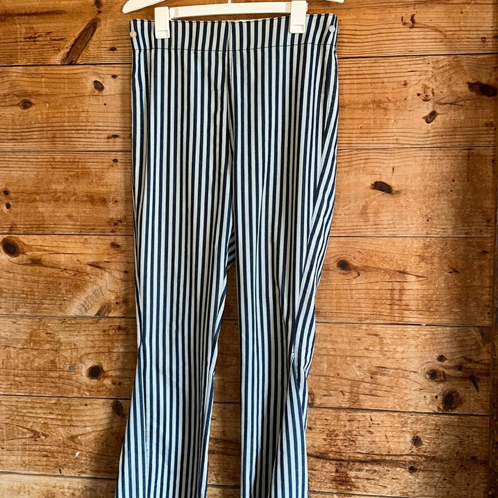 L&B Striped Flare Pull On Jeans